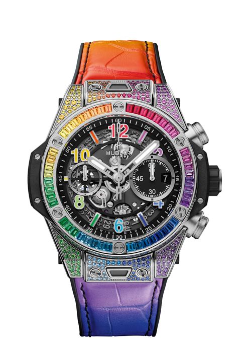 hublot titanium rainbow|hublot big bang chrono.